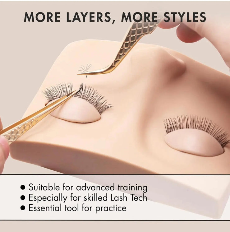 Practice double layer lids Heavenly lashes