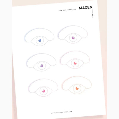 Eye Pad Mapping Practice Chart - No. 004 Maven Artistry