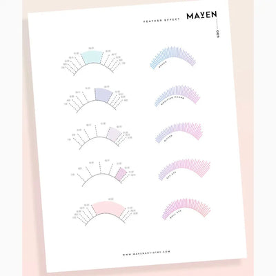 Feather Effect Practice Chart - No. 009 Maven